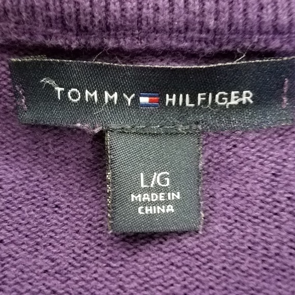 purple 1/4 zip pullover sweatshirt size Large - Picture 8 of 8